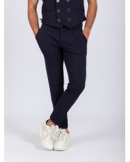 calça azul marinho moderna homem