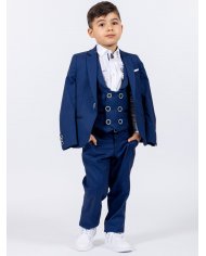BLAZER SMKIDS WHITE SCARF