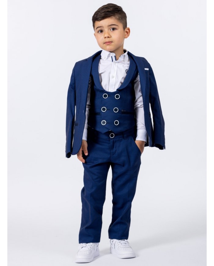 BLAZER SMKIDS WHITE SCARF