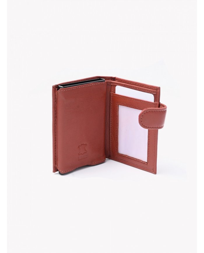 PORTA-CARTOES EM PELE