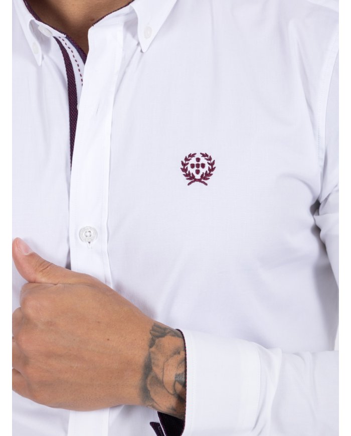 CAMISA SMK K46 BORDEAUX