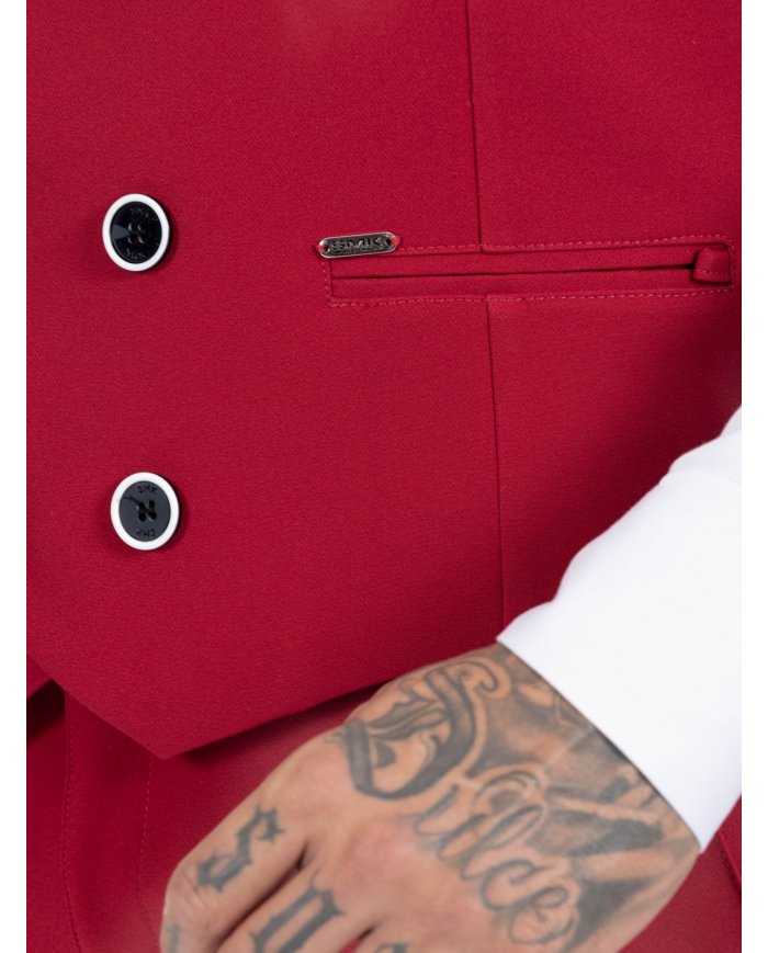 COLETE SMK VERMELHO VIVO