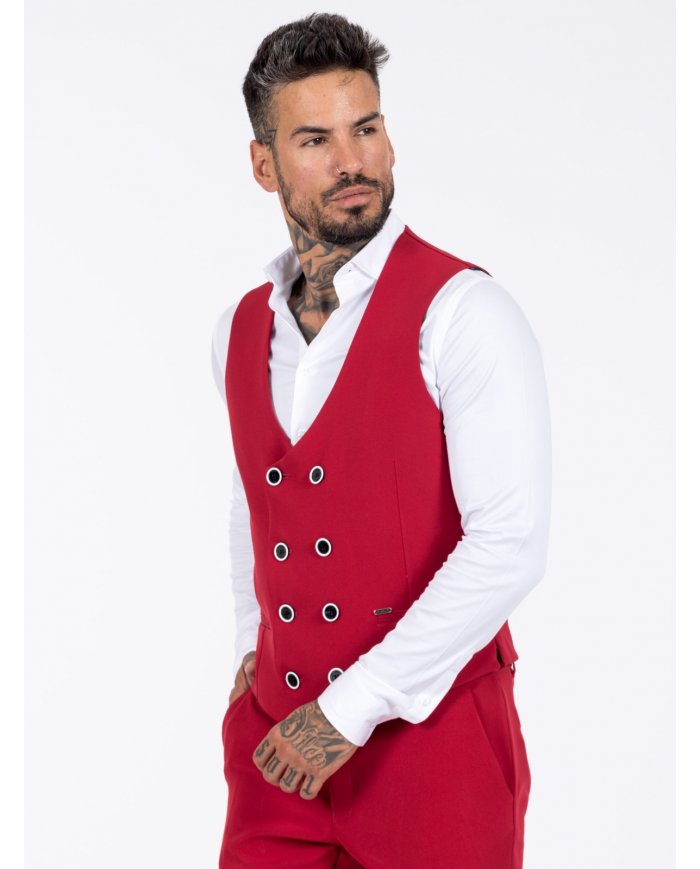 COLETE SMK VERMELHO VIVO