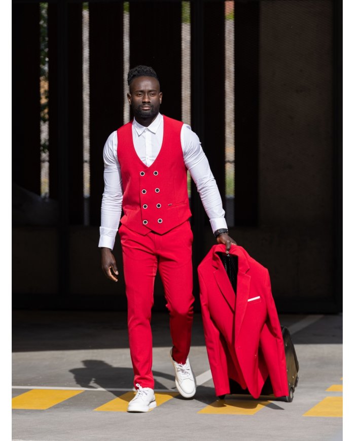 COLETE SMK VERMELHO VIVO