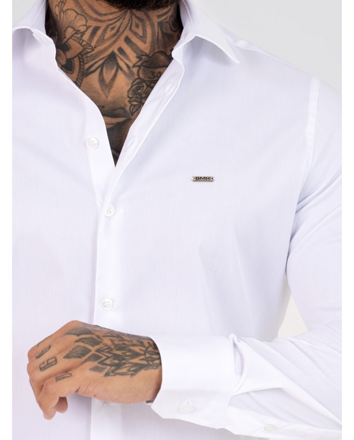 CAMISA SMK BRANCO COM CHAPA