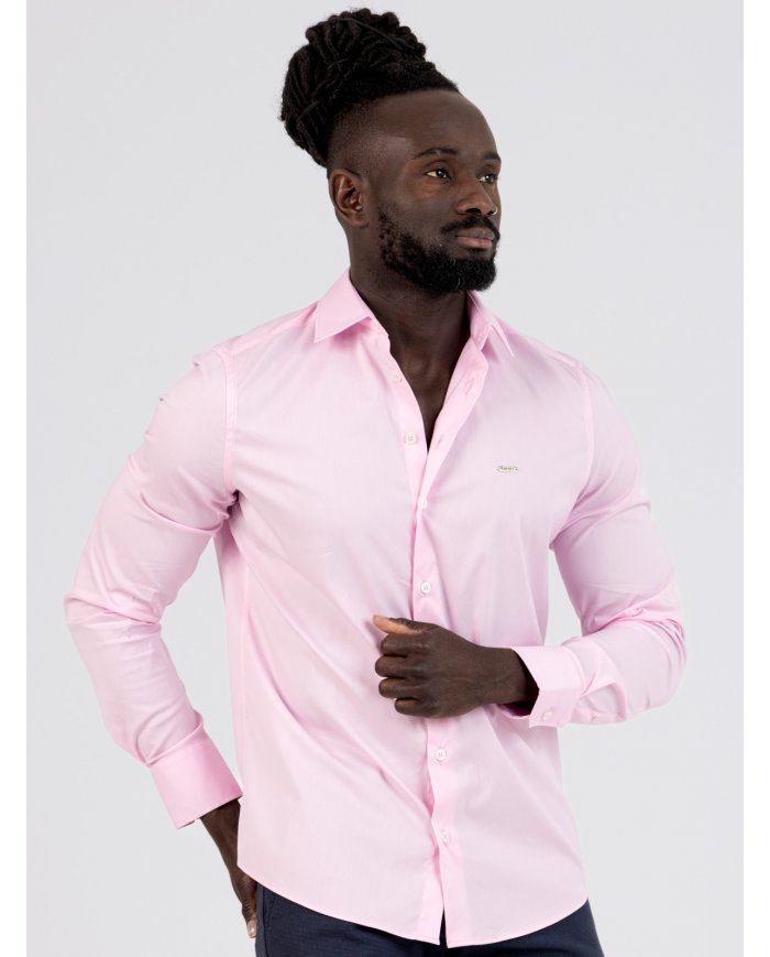 CAMISA SMK ROSA COM CHAPA