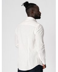 camisa casual linho bege SMK
