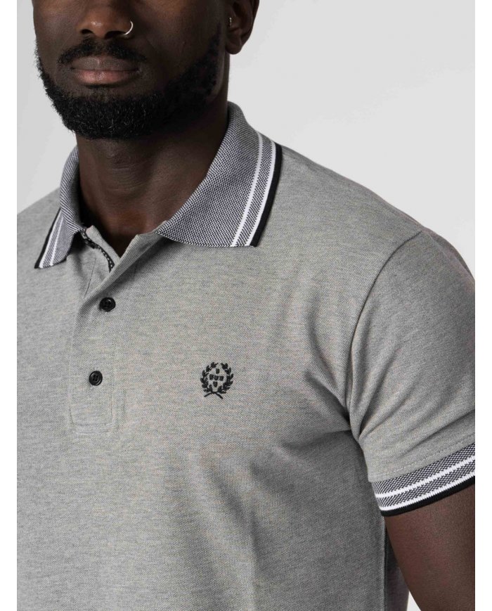 POLO SMK CINZA BORDADO