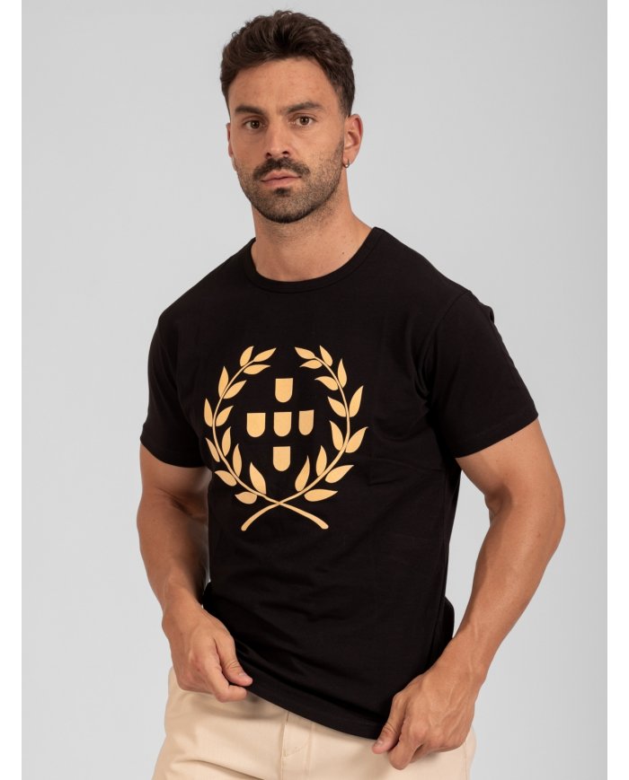 T-SHIRT SMK ESPIGAS DOURADA