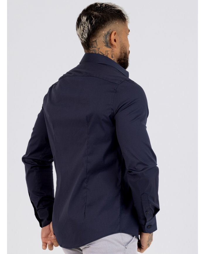 CAMISA SMK MARINHO COM CHAPA