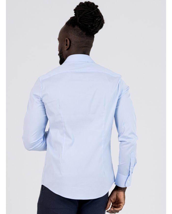 CAMISA SMK AZUL COM CHAPA