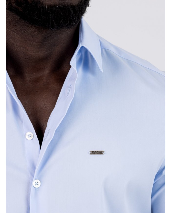 CAMISA SMK AZUL COM CHAPA