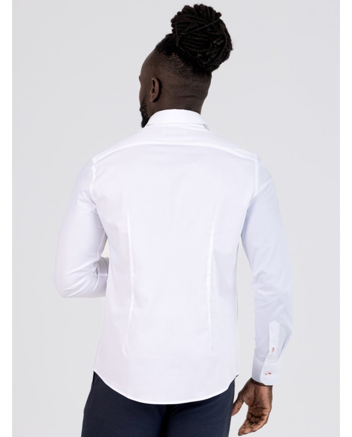 CAMISA SMK BRANCA TRES RISCAS