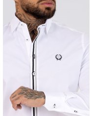 CAMISA SMK BRANCA TRES RISCAS