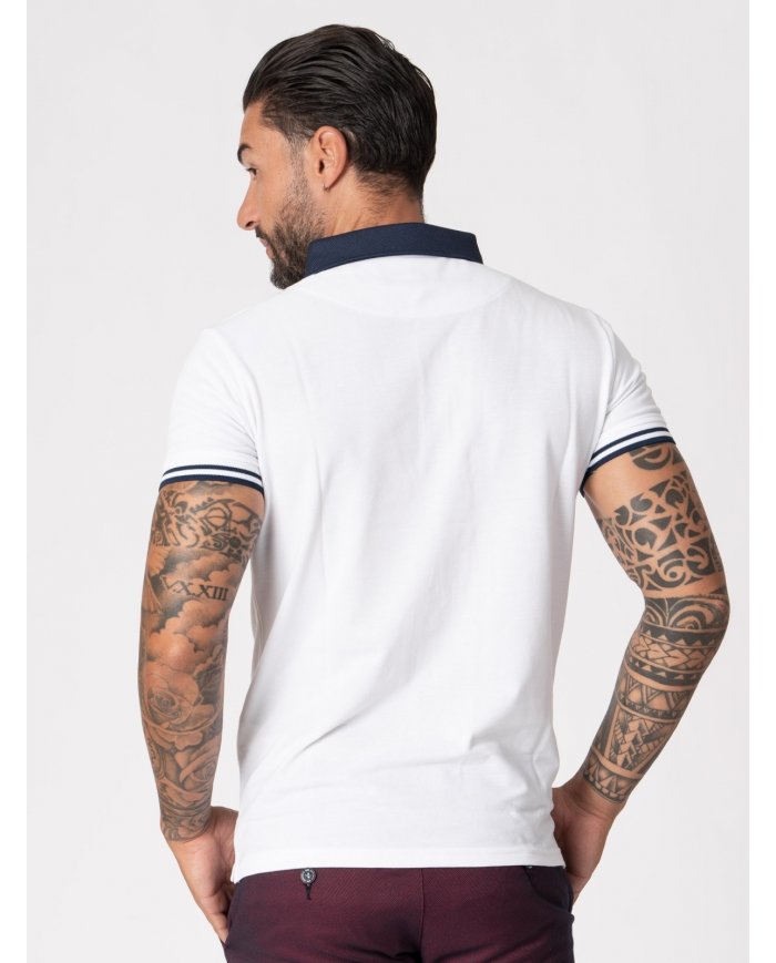 POLO SMK BRANCO MARINHO