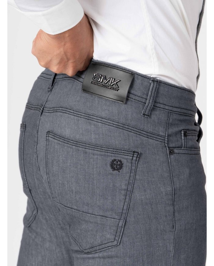 CALÇA SMK CINZA SLIM