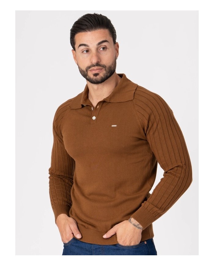 CAMISOLA SMK CAMEL BOTOES