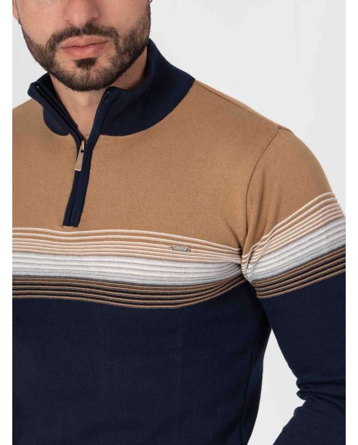 CAMISOLA SMK MARINHO CAMEL