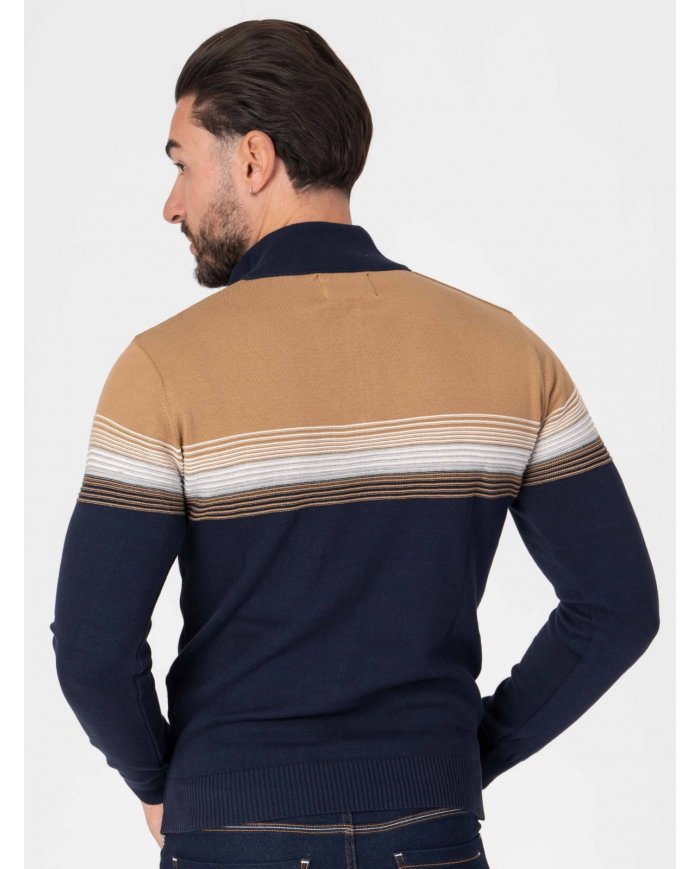 CAMISOLA SMK MARINHO CAMEL