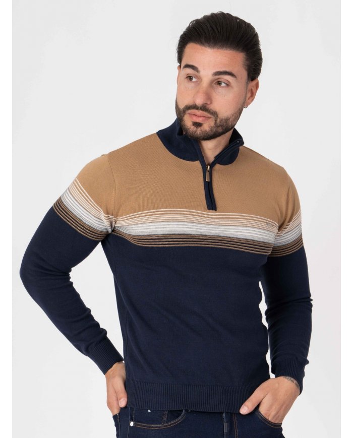 CAMISOLA SMK MARINHO CAMEL