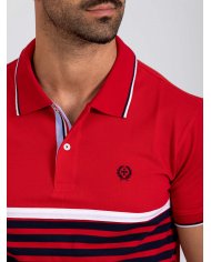 POLO SMK VERMELHO RISCAS