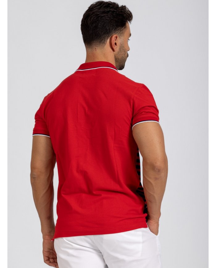 POLO SMK VERMELHO RISCAS