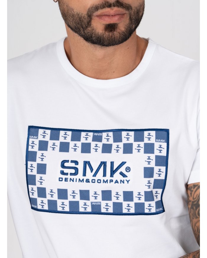 T-SHIRT SMK LOGO MARINHO