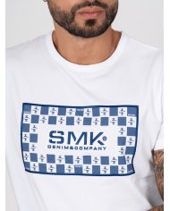 T-SHIRT SMK LOGO MARINHO