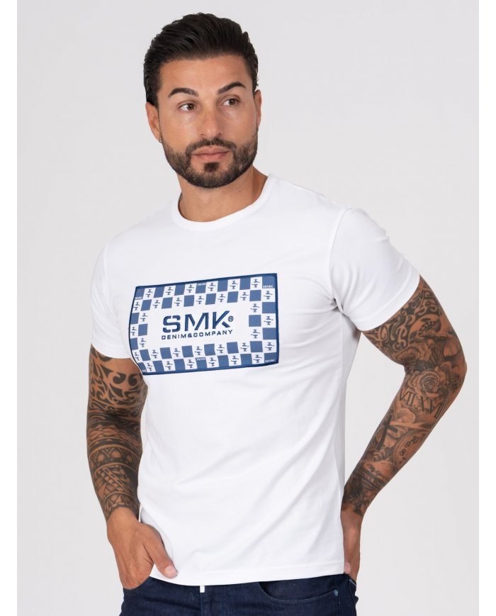 T-SHIRT SMK LOGO MARINHO