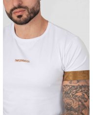T-SHIRT SMK BRANCO CAMEL
