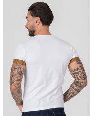 T-SHIRT SMK BRANCO CAMEL
