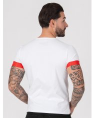 T-SHIRT SMK BRANCO VERMELHO
