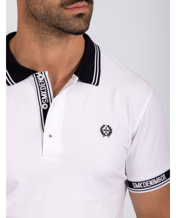 POLO SMK BRANCO PRETO