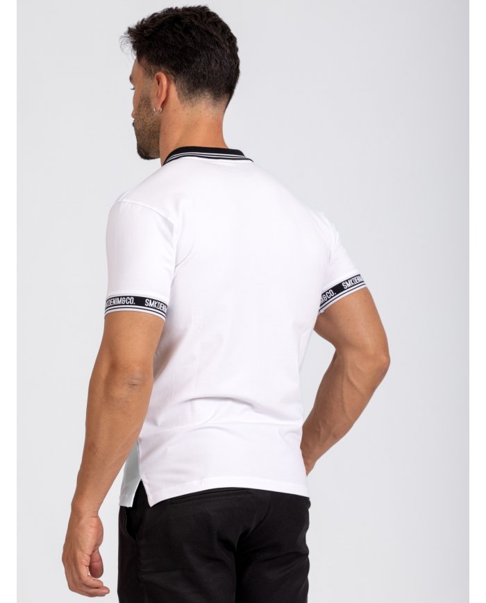 POLO SMK BRANCO PRETO