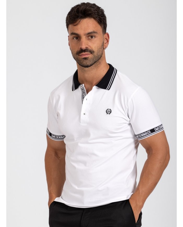 POLO SMK BRANCO PRETO