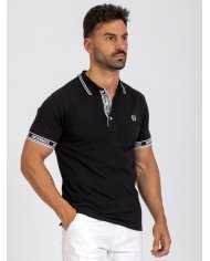 POLO SMK PRETO BRANCO