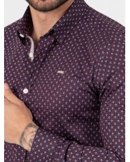 CAMISA SMK PADRAO BORDEAUX
