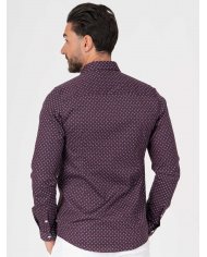 CAMISA SMK PADRAO BORDEAUX
