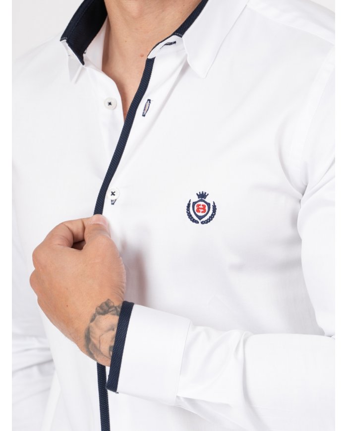 CAMISA SMK BORDADO K46 MARINHO
