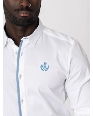 CAMISA SMK BRANCA AZUL BEBE