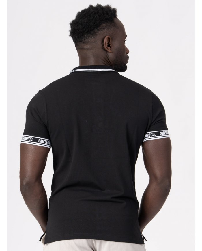 POLO SMK PRETO BRANCO