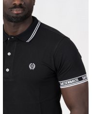 POLO SMK PRETO BRANCO