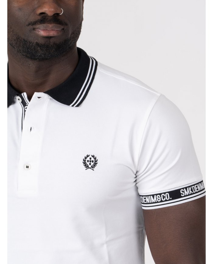 POLO SMK BRANCO PRETO