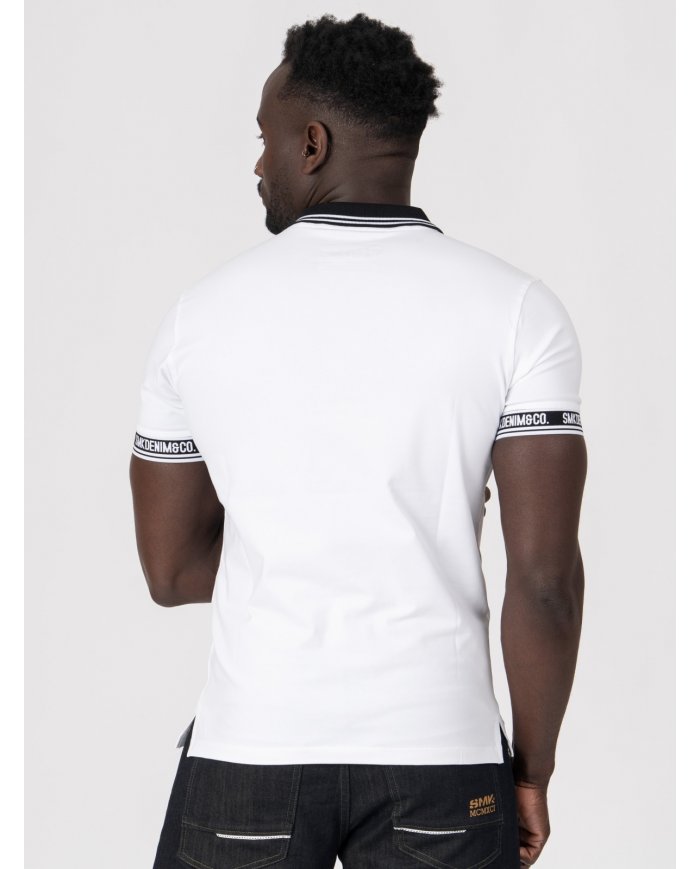 POLO SMK BRANCO PRETO
