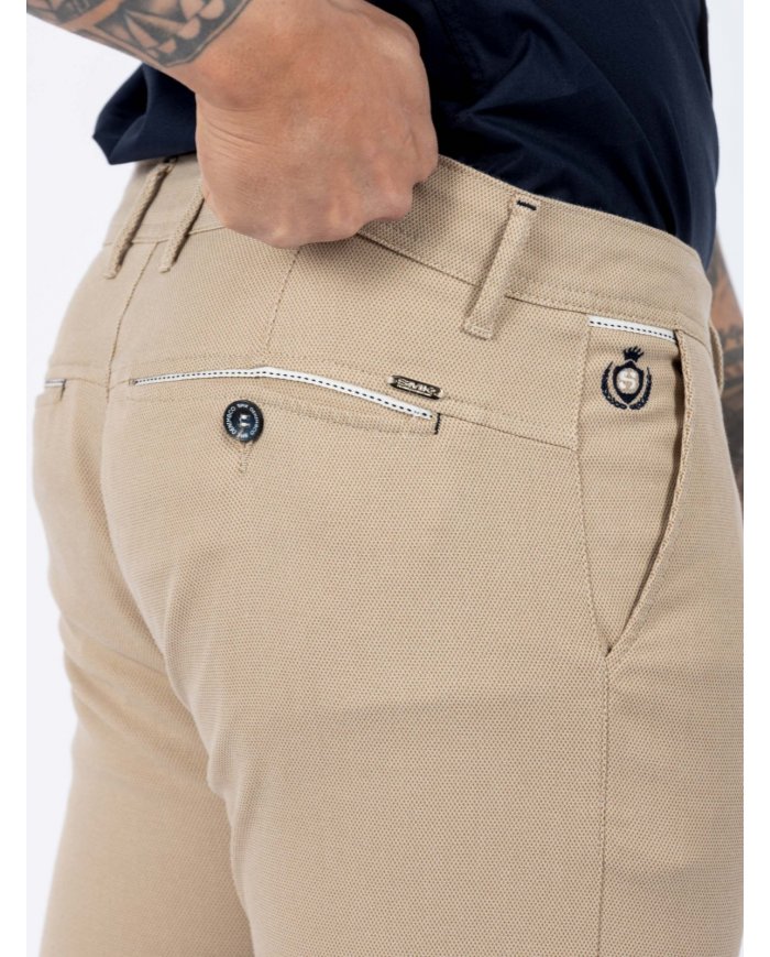 CALÇA SMK BEGE S COROA