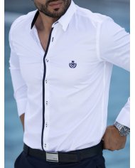 CAMISA SMK BRANCA MARINHO