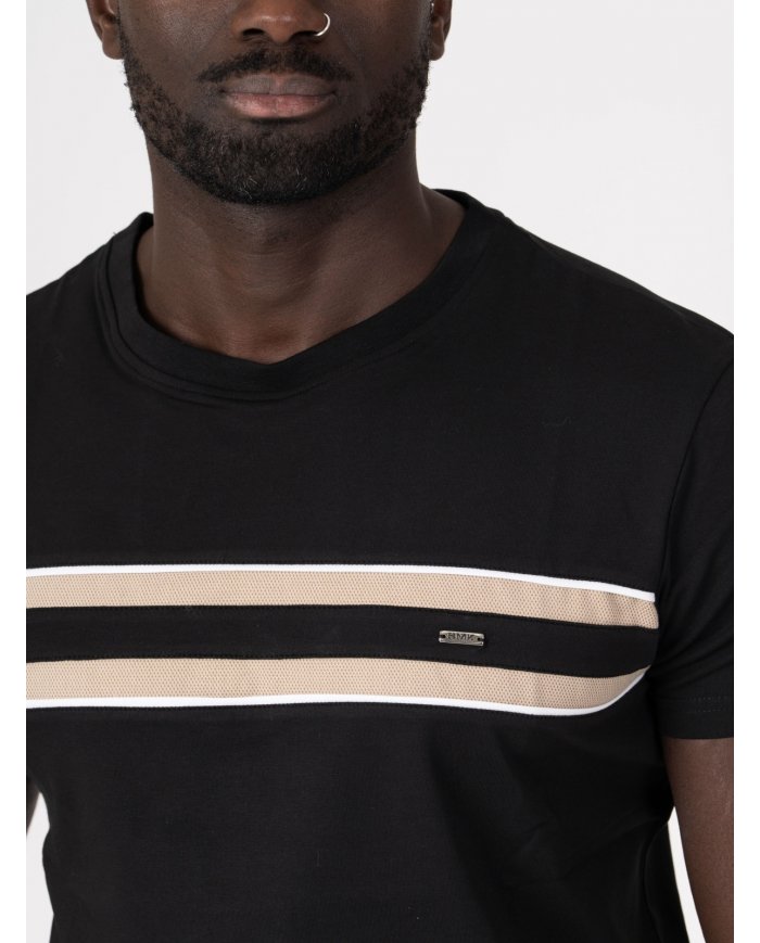 T-SHIRT SMK BEGE PRETO