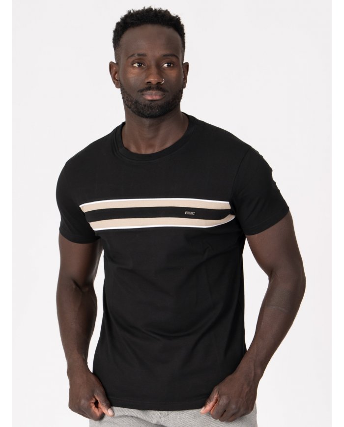 T-SHIRT SMK BEGE PRETO
