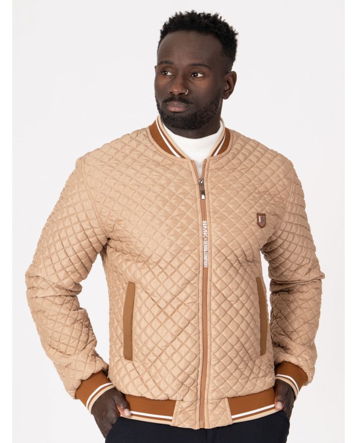 BLUSAO SMK LOSANGO CAMEL