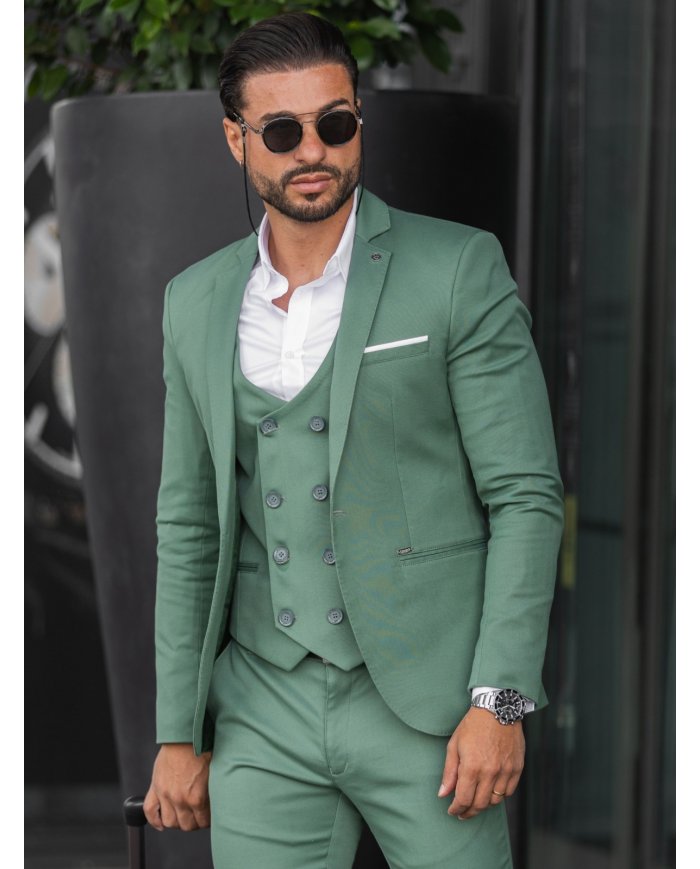 blazer verde garrafa homem SMK elegante